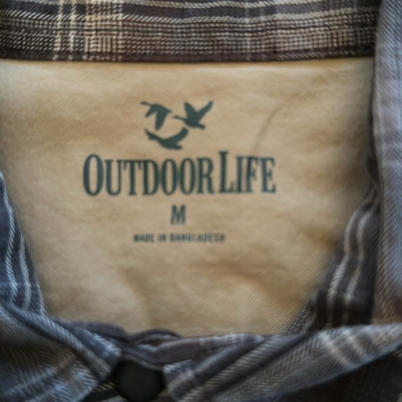 Men’s Outdoor Life button down plaid shirt. Sz M. - Picture 2 of 4